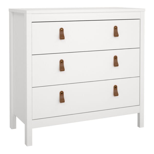 Barcelona Chest 3 drawers in White